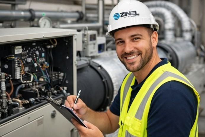 Zespół Zinel Facility Management przy pracy